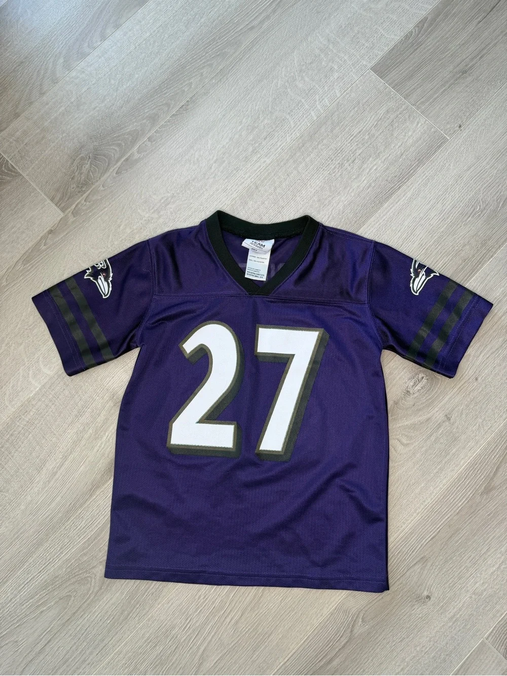 NFL Team Apparel Ravens Ray Rice #27 Jersey Kids XS (4-5) Purple